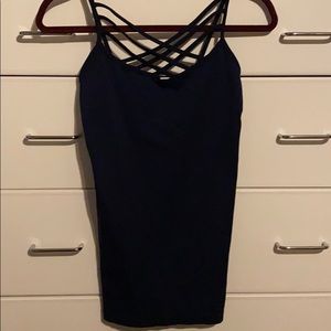 Navy blue tank top